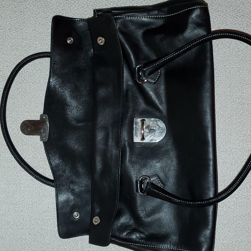 Prada Semitracolla Vitello Daino Nylon & Leather Shoulder Bag Purse - Picture 12 of 16